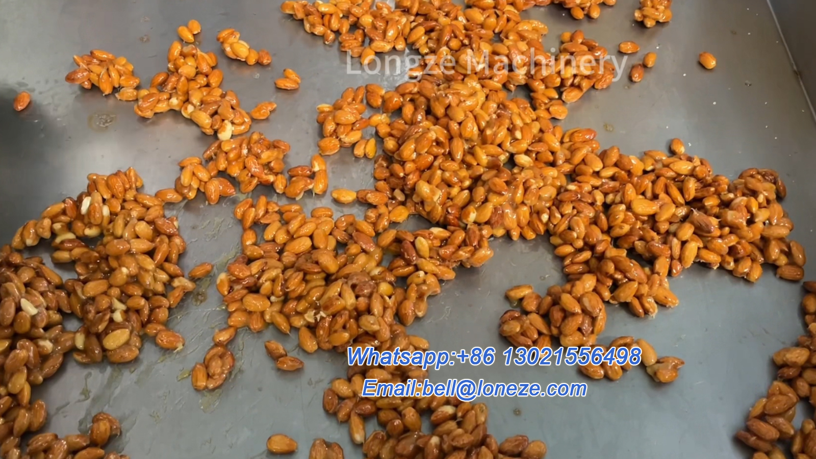Commercial Almonds Coated Machine Nuts Caramelized Machine